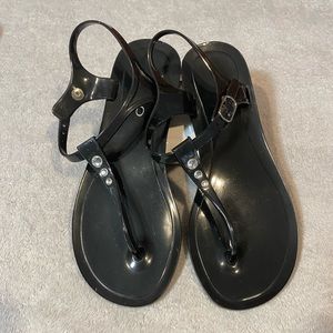 Aldo‎ Women’s Flat Black Sandal Size 5